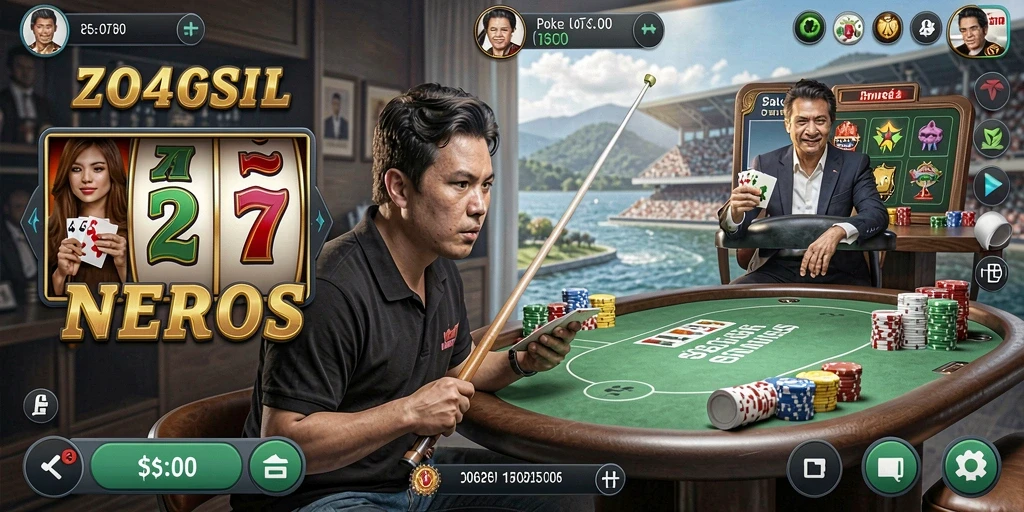 Tampilan karakter yang penuh warna dan menarik.