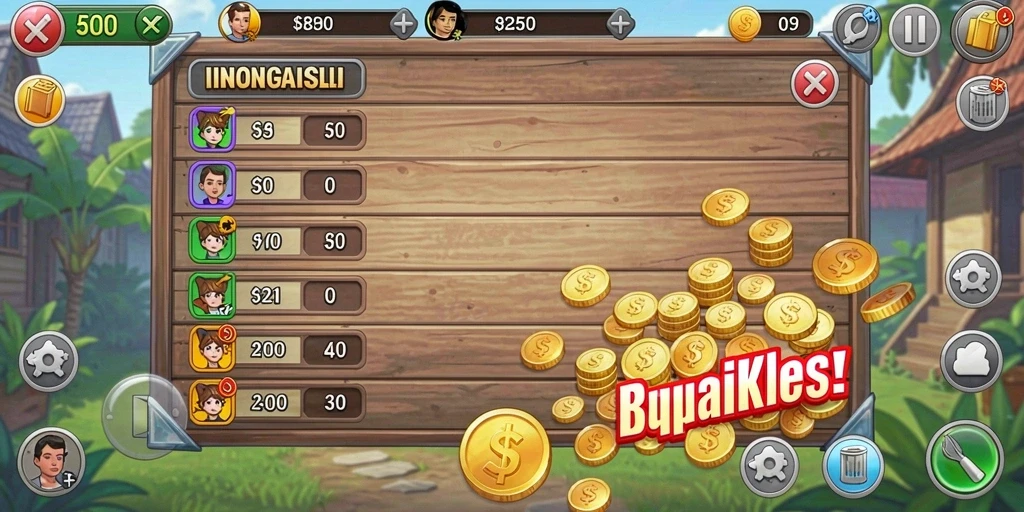Layar utama EVIP3 yang penuh warna dan menarik.