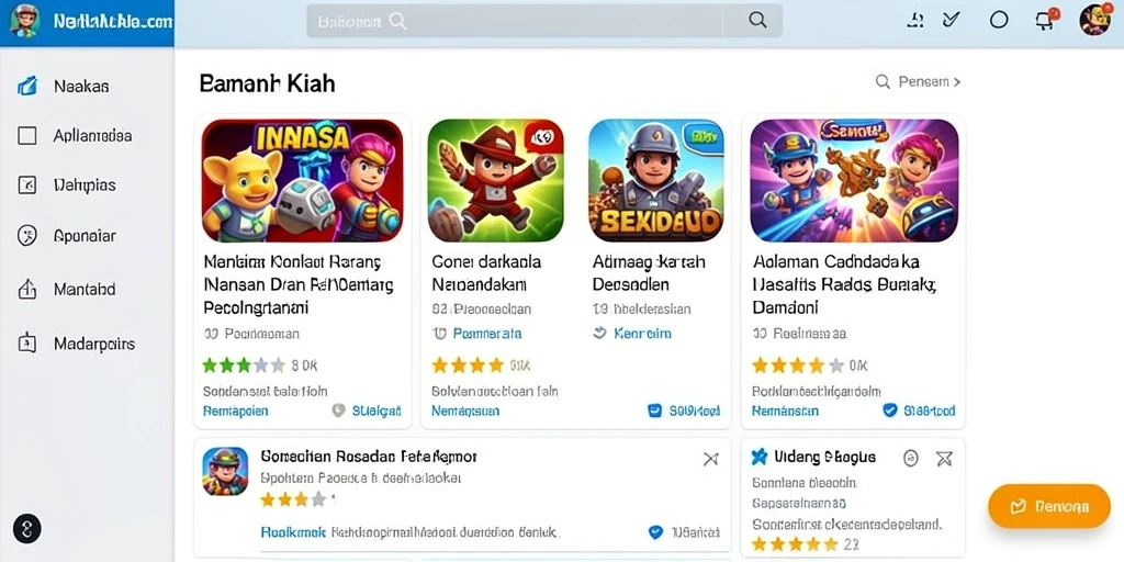 Tampilan awal yang menarik dan interaktif.