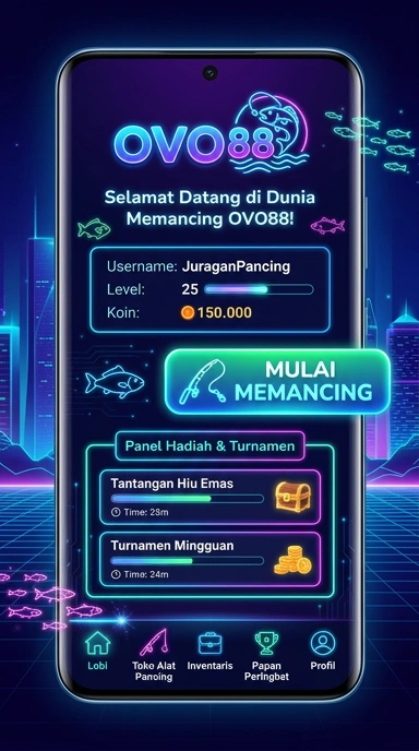 Galeri pratinjau visual ovo88 build APK resmi terbaru